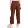 Jizyo Kids Girls Cotton Cargo Jogger Pants for Hip Hop Jazz Dance Elastic Waist Hiking Trousers with Pockets Streetwear Brown Type B 11-12 Years view 3