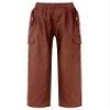 Jizyo Kids Girls Cotton Cargo Jogger Pants for Hip Hop Jazz Dance Elastic Waist Hiking Trousers with Pockets Streetwear Brown Type B 11-12 Years view 4