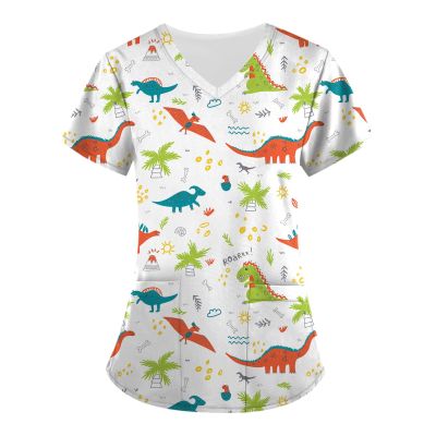 Animal Scrub Tops Cute Scrub Tops Holiday Women Cute Scrub Top Womens Animal Scrub Tops Animal Scrubs for Women Plus Size Animal Print Scrub Tops Cute Scrubs Cute Scrub Tops for Women Cat