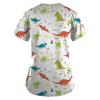 Animal Scrub Tops Cute Scrub Tops Holiday Women Cute Scrub Top Womens Animal Scrub Tops Animal Scrubs for Women Plus Size Animal Print Scrub Tops Cute Scrubs Cute Scrub Tops for Women Cat view 2