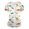 Animal Scrubs Cat Scrubs for Women Dog Scrubs Dog Scrub Top Animal Scrub Top Cute Plus Size Scrubs Dog Print Scrub Tops for Women Cute Scrub Top Animal Scrub Top Dog and Cat Print Scrub view 1