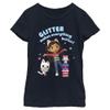 Fifth Sun Gabby's Dollhouse Glitter Better Girls Short Sleeve Tee Shirt, Navy view 1