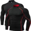 2/3 Pack Men's Compression Shirts Long Sleeve Workout Shirts Mock Turtleneck Athletic Base Layer Active Undershirts Tops view 1