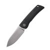 Petrified fish PFE05 Flavorist,3.15" K110 Satin Blade, 94g Micarta Handle Front Flipper Liner lock Folding knife (Black-S) view 1