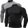 2/3 Pack Men's Compression Shirts Long Sleeve Workout Shirts Mock Turtleneck Athletic Base Layer Active Undershirts Tops view 1