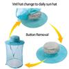 HunterBee Mosquito Head Net Hat - Bug Cap Veil Mesh Protection with Hidden Netting for Dog Grooming Beekeeping Hiking Women Aqua Green view 2