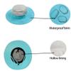 HunterBee Mosquito Head Net Hat - Bug Cap Veil Mesh Protection with Hidden Netting for Dog Grooming Beekeeping Hiking Women Aqua Green view 3