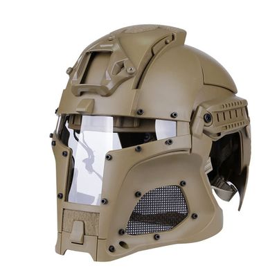 Jungle Leopard Tactical Helmet Side Rail NVG Shroud Transfer Base Outdoor Sports Army Combat Airsoft Ballistic Helmet Paintball (Color : HL-97-T)