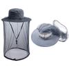 HunterBee Mosquito Head Net Hat - Bug Cap Veil Mesh Protection with Hidden Netting for Dog Grooming Beekeeping Hiking Women Dark Grey view 1