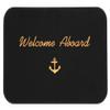 Cape Hatteras Marine Welcome Aboard Boat Mat Black with Anchor (Black with Silver Embroidery) view 3