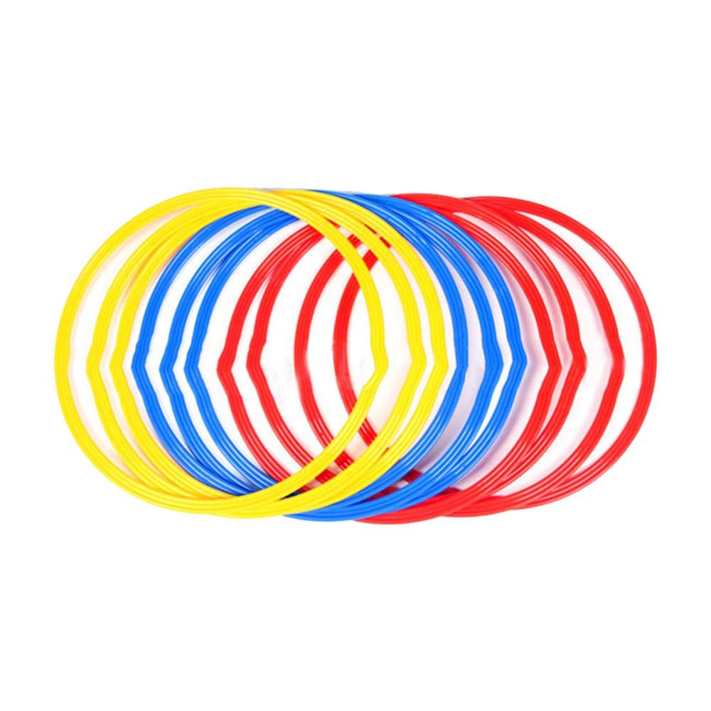 plplaaoo 6PCS Agility Training Rings,Training Speed Rings,Multicolor Speed Agility Rings Set, Football Control Skills Agility Loop, Multifunction Agility Training Rings for Agility Footwork Training