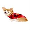 Matchable Family Hawaiian Luau Shirts, Sunset Red, Dog, Large view 2