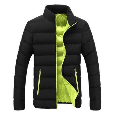 QWENTMTNTY Men's Lightweight Puffer Jackets Hoodie Slim Fit Thermal Warm Down Coat Contrast Color Fashion Hooded Windbreaker