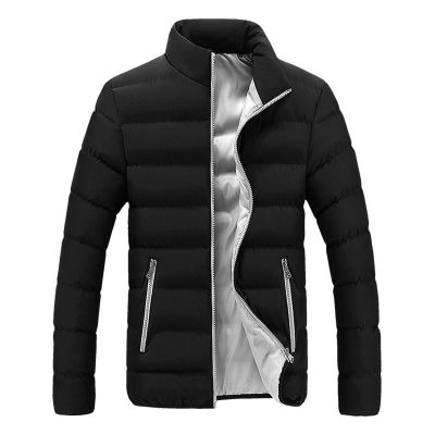QWENTMTNTY Men's Lightweight Puffer Jackets Hoodie Slim Fit Thermal Warm Down Coat Contrast Color Fashion Hooded Windbreaker