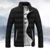 QWENTMTNTY Men's Lightweight Puffer Jackets Hoodie Slim Fit Thermal Warm Down Coat Contrast Color Fashion Hooded Windbreaker view 2