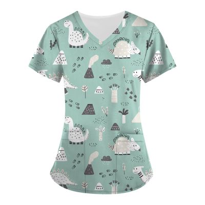 Nurse Scrubs for Women Cute Purple Scrubs Animal Print Womens Scrubs Dog Scrubs Animal Print Scrubs Dog Grooming Smocks Dog Scrub Top Nurse Tops Scub with Dog Designs Cute Scrubs Animal