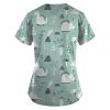 Nurse Scrubs for Women Cute Purple Scrubs Animal Print Womens Scrubs Dog Scrubs Animal Print Scrubs Dog Grooming Smocks Dog Scrub Top Nurse Tops Scub with Dog Designs Cute Scrubs Animal view 2