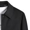 JEsilunmaMY Men's Business Cotton Jacket Spring Fall Button Down Lapel Bomber Coat Casual Pocket Sportswear Shirt Jackets (Black,Medium) view 2