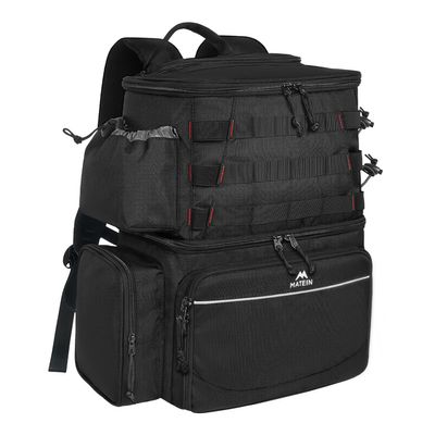 MATEIN Fishing Backpack, Water Resistant Fishing Tackle Box Bag with Rod Holders & Cooler, Gear Gifts for Men