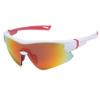 maivnz Youth Baseball Sunglasses for Boys, UV400 Girls Softball Sunglasses, Kids Age 6-8-12-14 Cycling Sports Glasses GlassesWhite/Red Revo view 1