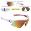 maivnz Youth Baseball Sunglasses for Boys, UV400 Girls Softball Sunglasses, Kids Age 6-8-12-14 Cycling Sports Glasses GlassesWhite/Red Revo view 4