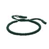 COLORFUL BLING Handmade Tibetan String Bracelet Adjustable Woven Rope Knot Buddhist Kabbalah Protection Lucky Friendship Bracelets for Mens Womens Amulet Gifts-dark green view 1