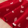 Toddler Day Clothes Valentine's Dress Girls Print Casual Princess Kids Baby Girls Valentine Dress for (Red, 4-5 Years) view 4