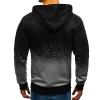 JEsilunmaMY Men's Print Gradient Hooded Jacket Zip Up Long Sleeve Casual Sweatshirt Spring Fall Lightweight Sportswear Hoodie (Grey,X-Large) view 3