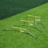 PodiuMax Portable Height Adjustable Sports Training Hurdle (6", 9", 12"), Lightweight, Innovative Foldable Design, Collapsible Safe, 6 per Pack view 2