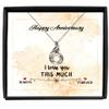 zapbest Rising Phoenix Necklace Luxury Box Happy Anniversary, Anniversary Necklace For Wife, I Love You Always For Ever, Anniversary Necklace From Husband, view 1