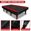 COVERVIN Billiard Pool Table Cover,Heavy Duty 210D Oxford Cloth Material All Weather Waterproof Dustproof UV Protection(9ft/Red) view 3