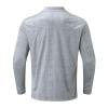 Mens Striped Plaid Long Sleeve Polo Shirts Slim Fit Casual Zipper Collar Golf Shirts Athletic Business Stylish T-Shirts C-Grey view 4
