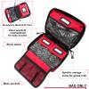 O'IFFEEI First Aid Bags Empty, Compact Trifold Emergency Medical bag for Camping Hiking Travel Car Home Office (BAG ONLY) view 3