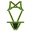 CHICTRY Men's One Piece Jockstrap Leotard Underwear Backless Jumpsuits Wrestling Singlet Bodysuit Green A X-Large view 4