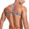 Fitness Shoulder Strap & Harness - Men's Crop Top & Chest Muscle Support - White view 1