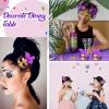 Sanwuta 72 Pcs Mini Masks Masquerade, Mardi Gras Carnival Masquerade Mask Cake Toppers Venetian Party Decor(Purple) view 4