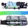 Oversize Snowboard Bag with Wheels - Ski Bags for Air Travel, Adjustable Rolling Length Up to 210 cm, 900D Heavy Duty Waterproof Oxford, Black view 3