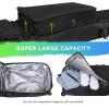 Oversize Snowboard Bag with Wheels - Ski Bags for Air Travel, Adjustable Rolling Length Up to 210 cm, 900D Heavy Duty Waterproof Oxford, Black view 4