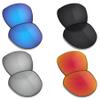 TRUSHELL Polarized Replacement Lenses for Oakley Latch Key L OO9394-55mm Sunglasses -Ocean Blue+Black+Silver+Fire Red view 1