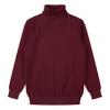 Linjinx Kids Boys Girls Long Sleeve Turtleneck Knitted Pullover Sweater Sweatshirt Winter Warm Tops Casual Outwear Burgundy 9-10 Years view 3