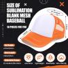 10 Pcs Sublimation Blank Trucker Hats Bulk Mesh Baseball Cap Polyester Mesh Trucker Hat for Men and Women (Multicolor) view 2