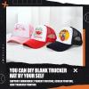 10 Pcs Sublimation Blank Trucker Hats Bulk Mesh Baseball Cap Polyester Mesh Trucker Hat for Men and Women (Multicolor) view 4