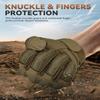 KUMGIM Tactical Gloves for Men Women, Motorcycle Gloves Touchscreen Airsoft Hunting Shooting Glove Black Tan for Outdoor Paintball Work Motorcycle Climbing Survival Training view 2