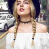 Allereyae Vintage Hollow Lace Choker Black Lace Flower Necklace Gothic Necklace 90s Victorian Tattoo Necklace Jewelry for Women (Style 2) view 2