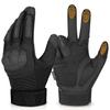 KUMGIM Tactical Gloves for Men Women, Motorcycle Gloves Touchscreen Airsoft Hunting Shooting Gloves Black Tan for Outdoor Paintball Work Motorcycle Climbing Survival Training view 1