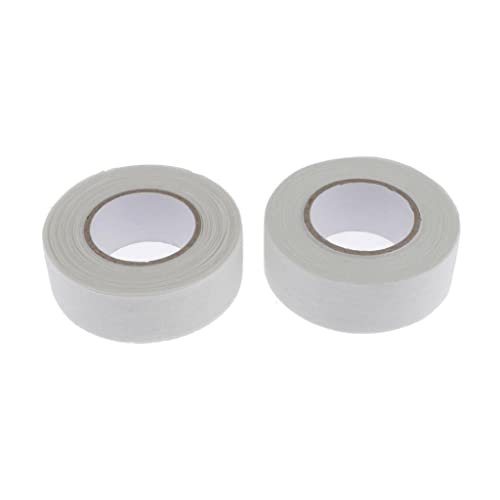 2 Rolls Hockey Grip Tape - Ice Hockey Stick Protector Wrap, Also Great for Baseball Bat, Field Hockey, Badminton, Tennis Racket and More (White)