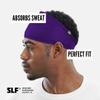 SLEEFS Basic Black Skull Wrap  Moisture-Wicking, Breathable Sports Head Wrap for Men & Women  Non-Slip, Lightweight, Fits Under Helmet  Spandex Headband for Running, Cycling, Gym & Training view 2