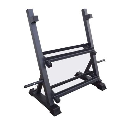 BELUND 2tier Dumbbell Rack Stand Steel Dumbbell Bench with Kettlebell Plate Storage Bracket for Health Clubs and Home Gyms,Stand Only