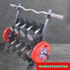 BELUND 2tier Dumbbell Rack Stand Steel Dumbbell Bench with Kettlebell Plate Storage Bracket for Health Clubs and Home Gyms,Stand Only view 3