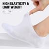CLOSEMATE Mens No Show Socks Cotton Thin High Elasticity Low Cut Ankle Socks with Non Slip Grips 6 Pairs (6White, Size XL) view 4